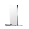 The "AMBIENCE" Double Sided Styling Station (I-007) from AGS Beauty is a must-have for any modern salon. This sleek hair station features an ultra-sleek frameless mirror and a stylish black laminate finish that enhances any contemporary aesthetic.