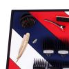 BBM-03 Barber Station Mat, 19.7" X 13.7", Red, White & Blue