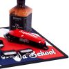 BBM-03 Barber Station Mat, 19.7" X 13.7", Red, White & Blue