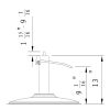Over-Sized Chrome Base for Salon Chairs, Styling Chair Base, Salon Chair Parts, Hydraulic Base