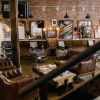 "CONSTANTINE" Barber Chair in Cardinal Red
