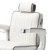 TAKARA BELMONT B-225 "ELITE WHITE" Barber Chair - TAKARA Barber Chairs, BELMONT Barber Chairs