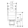 "AKITA" Shampoo Unit with Sliding Seat