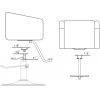 Salon Chair Over-Sized Chrome Base (BS-10)