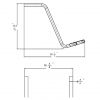 U Footrest with Stainless AGS Pedal (204)