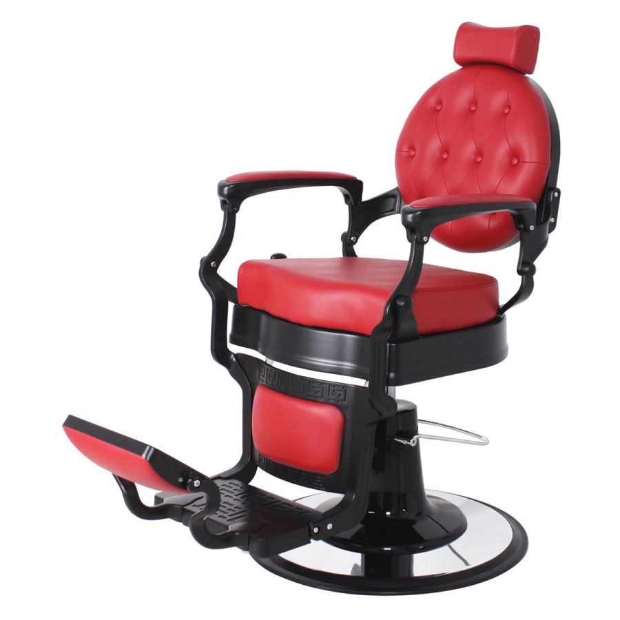 "FARNESE" Traditional Barber Shop Chair, Available in Red Only