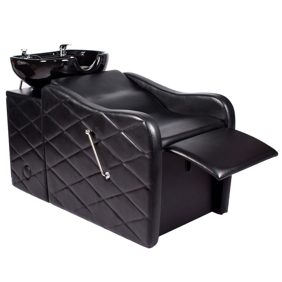 "GABRIELLE" Luxury Shampoo Backwash Unit with diamond quilted patterns