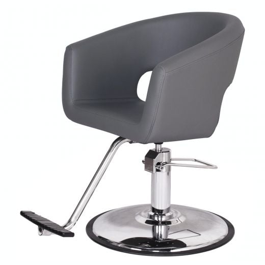 "MAGNUM" Grey Salon Chair, Grey Styling Chair