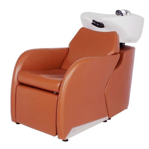 "VALENCIA" Backwash Shampoo Station in chestnut