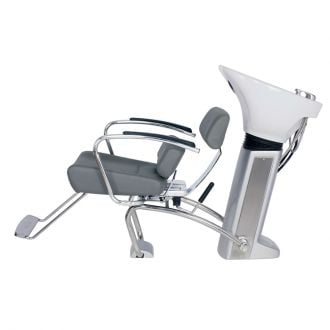 "AKITA" Japanese-Design Sliding Seat Shampoo Unit (SKU: G-024), Side View
