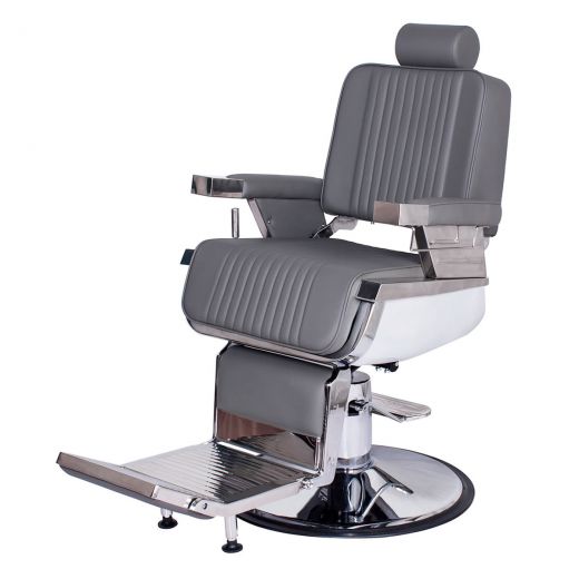 "CONSTANTINE" Grey Barber Chair, Grey Barbershop Chairs, Best Selling Barber Chairs