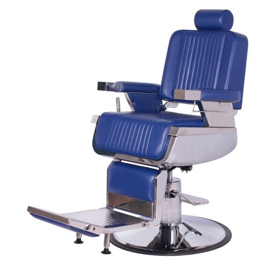 "CONSTANTINE" Royal Blue Barber Chair - Blue Barber Shop Chairs, Blue Barber Furniture