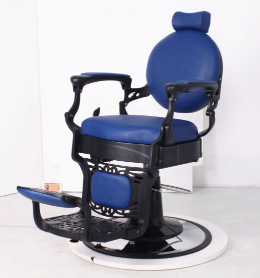 "ROMANOS" Vintage Barber Chair in Blue