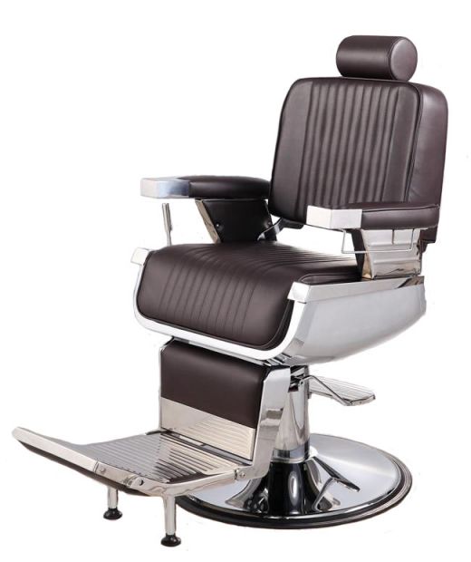 "CONSTANTINE" Brown Barber Chair - Brown Barbershop Chairs