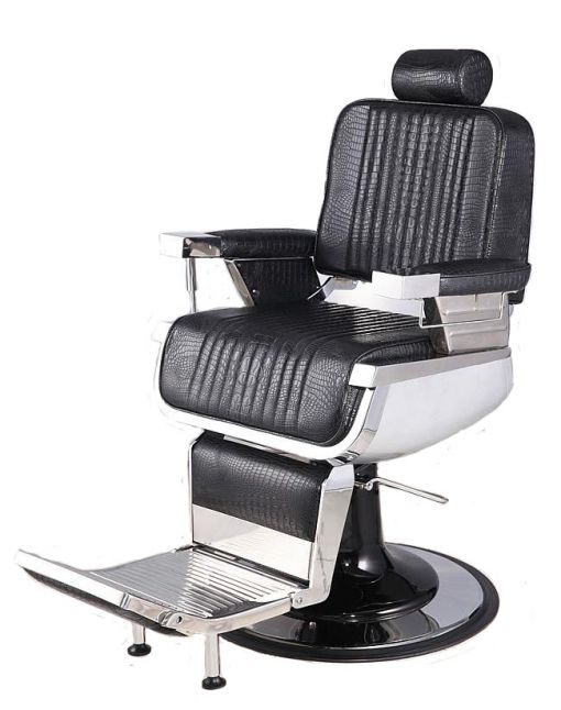 "CONSTANTINE" Heavy Duty Barber Chair in Crocodile, "CONSTANTINE" Heavy Duty Barber Chairs in Crocodile