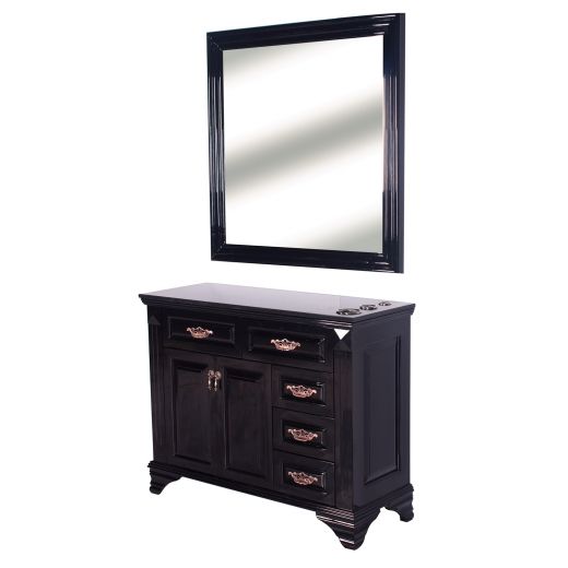 "FLORENCE" Styling Station in Jet Black (Free Shipping)